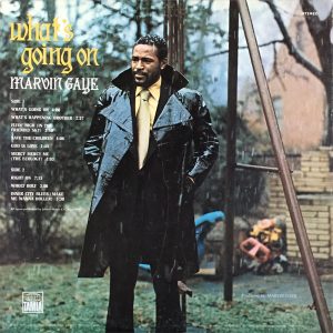Zadní strana obalo LP desky Marvin Gaye: What's Going On (1971, Tamla)