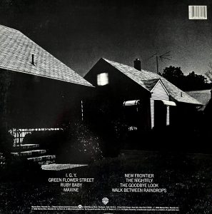Zadní strana obalu LP desky Donald Fagen: The Nightfly (1982, Warner Bros.)