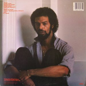 Zadní strana obalu LP desky Gil Scott-Heron: Reflections (1981, Arista Records)