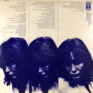 Zadní strana obalu alba Dóris Monteiro: Agora (1976, Odeon Records)