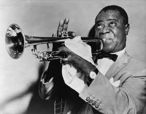 Louis Armstrong, 1953 (Credit photo: World-Telegram staff photographer, Wikimedia, Creative Commons Public Domain)