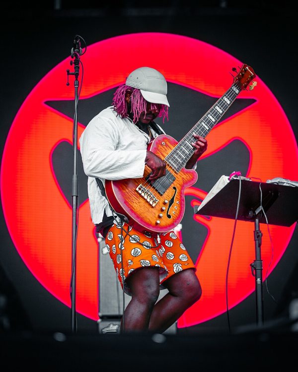 Thundercat před svým logem, 2018 (Credit photo: FifthLegend from Eagan, Minnesota, USA, Wikimedia, Creative Commons Attribution 2.0 Generic)